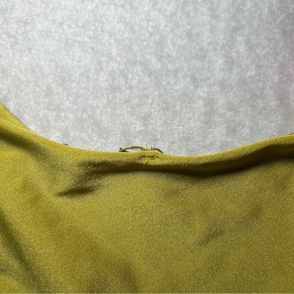 NWOT SAME Rose 90s Swimsuit Bottom Green/Fuchsia Size Medium - Picture 10 of 10